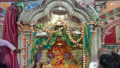 Photo of सीतापुर : नवरात्र के पहले दिन माँ के जयकारों से गूंजा मंदिर परिसर