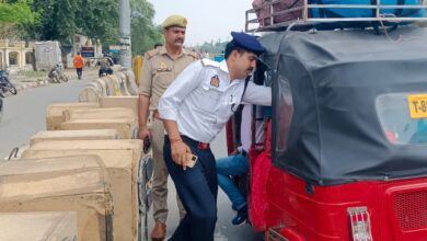 Photo of यातायात पुलिस नें हादसे रोकने के लिये चलाया चेकिंग अभियान,