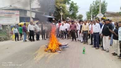 Photo of लखीमपुर खीरी : तहसील मितौली के अधिवक्ताओं का जोर दार प्रदर्शन, डीजीपी का पुतला फूंका