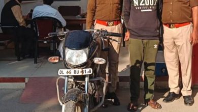 Photo of वाहन चेकिंग के दौरान बाइक चोर पुलिस के हत्थे चढ़ा